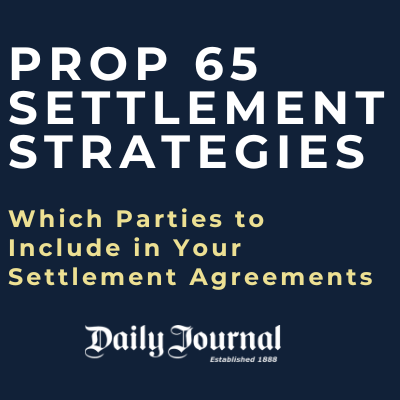 Prop 65 Settlements