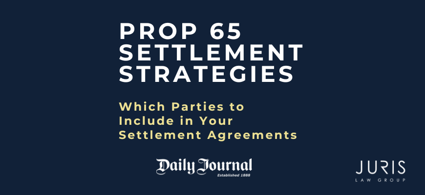 Prop 65 Settlements