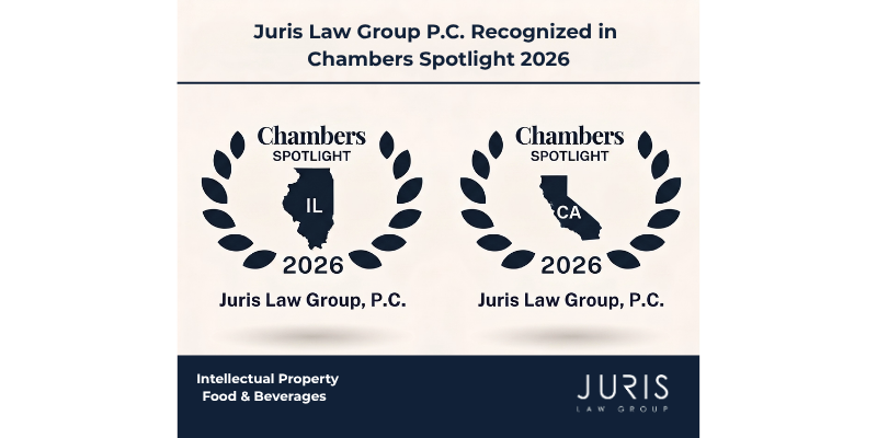 Juris Law Group P.C. Recognized in Chambers Spotlight 2026 for Food & Beverage and IP Excellence (1)